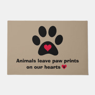 Felpudo "Los Animales Dejan Las Pintas En Nuestros Corazon