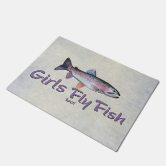 Felpudo ¡Los chicas vuelan pescados también! Pesca con