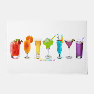 Felpudo Los cócteles alcohólicos LGBTQIA gay de SlipperyJo