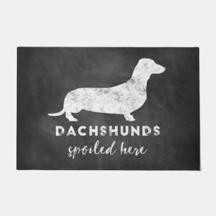 Felpudo Los Dachshunds estropearon aquí la pizarra del