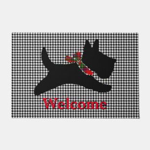 Felpudo Los escoceses Terrier Houndstooth personalizan
