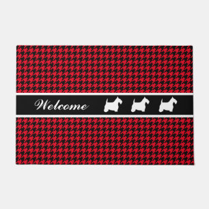 Felpudo Los escoceses y Houndstooth personalizan