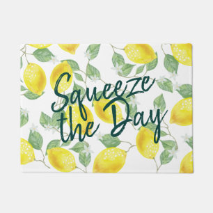 Felpudo Los limones de la acuarela exprimen el día