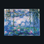 Felpudo Los lirios de agua de Claude Monet<br><div class="desc">Visita mi tienda para un diseño más interesante y más elección de color => zazzle.com/iwheels*</div>