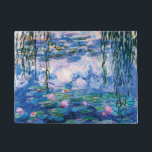 Felpudo Los lirios de agua de Claude Monet<br><div class="desc">Visita mi tienda para un diseño más interesante y más elección de color => zazzle.com/iwheels*</div>