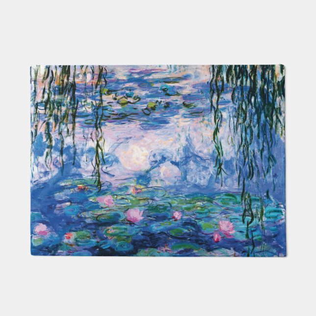 Felpudo Los lirios de agua de Claude Monet (Anverso)