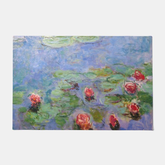 Felpudo Los lirios de agua de Claude Monet (Anverso)