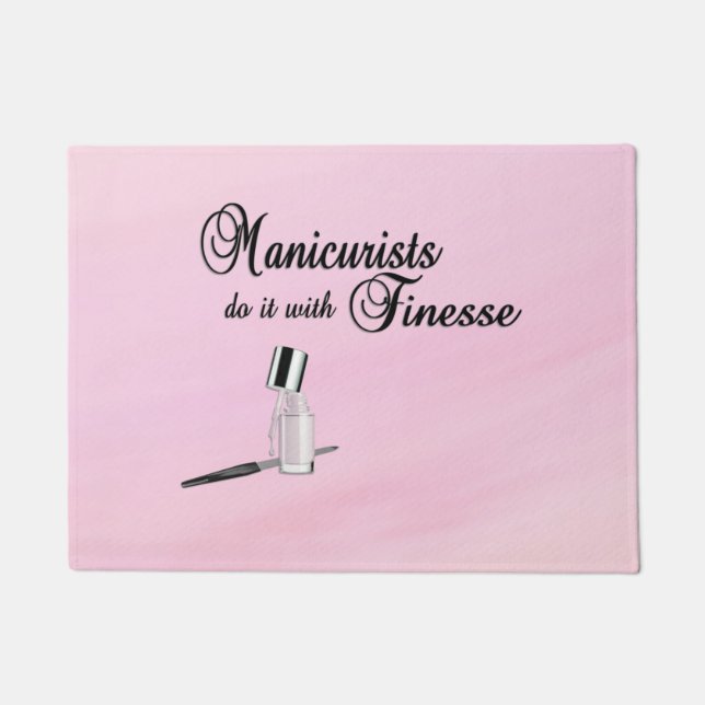 Felpudo Los Manicuristas Lo Hacen Con Fines (Anverso)
