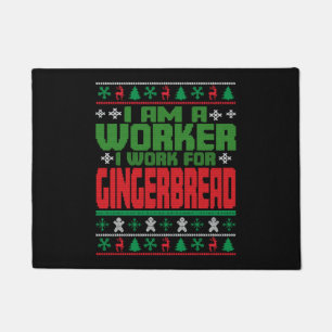Felpudo Los Navidades de trabajo dicen