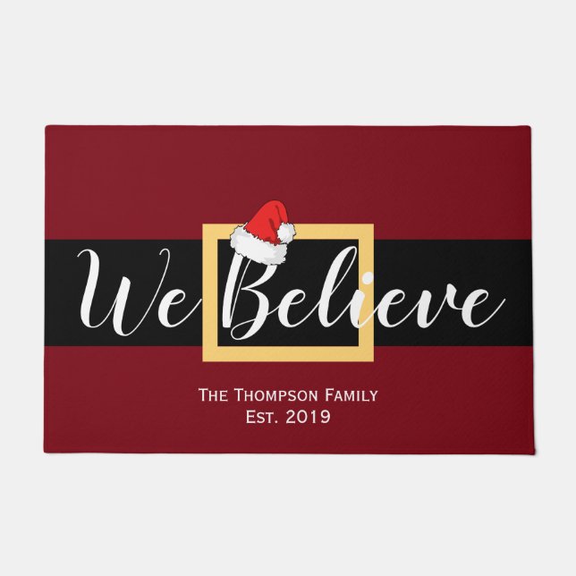 Felpudo Los Navidades Santa We Creen (Anverso)
