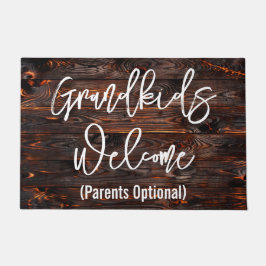 Felpudo Los nietos dan la bienvenida a los padres opcional