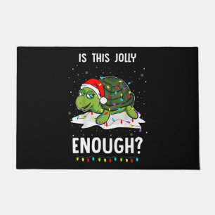 Felpudo los niños son esta alegre tortuga suficiente santa