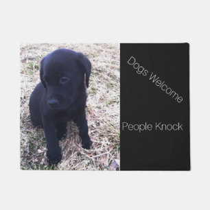 Felpudo Los perros acogen con satisfacción el perrito de