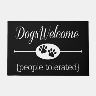 Felpudo Los perros acogen con satisfacción - la manta