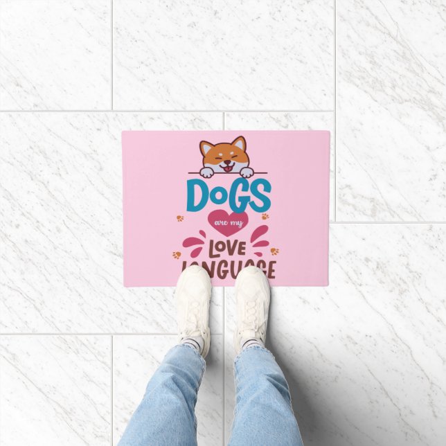 Felpudo Los perros son mi lengua de amor (Interior)