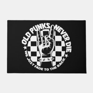 Felpudo Los PUNKS viejos nunca mueren personalizado de la