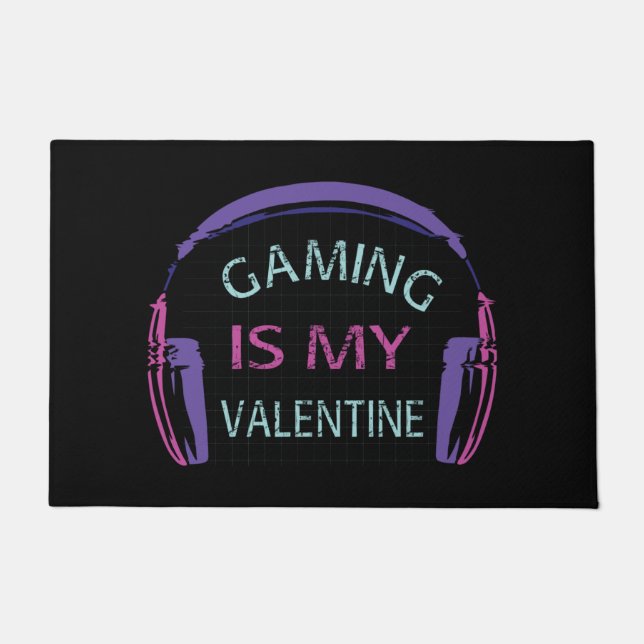 Felpudo Los videojuegos son mi San Valentín (Anverso)
