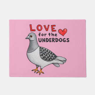 Felpudo Love for the Underdogs – Fußmatte mit Taube