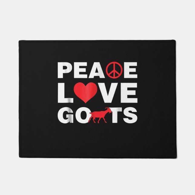 Felpudo Love Goat Peace Goat (Anverso)