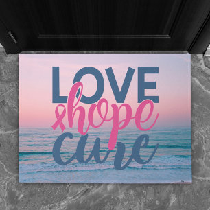 Felpudo Love Hope Cure   Puesta de sol en la playa del cán