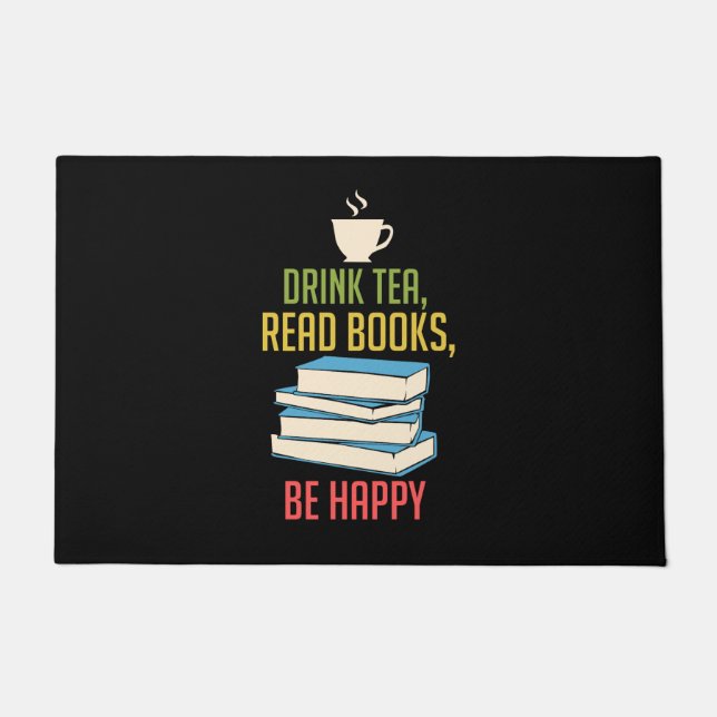 Felpudo Lover del libro - Tea Books Happy (Anverso)