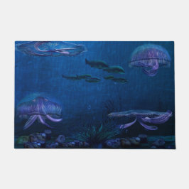 Felpudo Luces nocturnas Jellyfish Aquarium