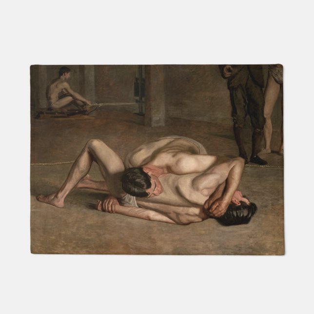 Felpudo Luchadores (de Thomas Eakins) (Anverso)