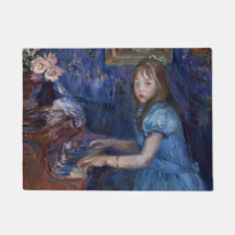 Lucie Leon en el piano (por Berthe Morisot)