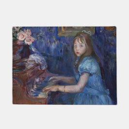 Felpudo Lucie Leon en el piano (por Berthe Morisot)