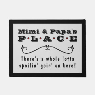 Felpudo Lugar de Mimi y Papá Mucho mimo