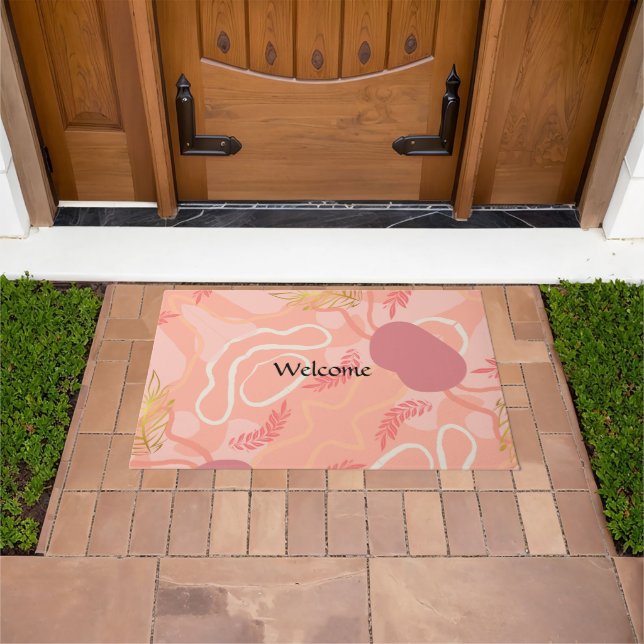 Felpudo Luxe romantinc peach fuzz baby girl (Exterior)