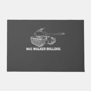 Felpudo M41 Walker Bulldog American Light Army Tank Gift