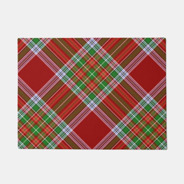 Felpudo MacBain MacBean Clan Escocés Tartán Plaid (Anverso)