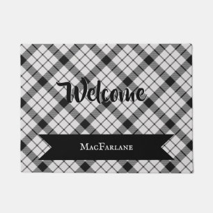 Felpudo MacFarlane Plaid Tartan Scottish Clan Pattern