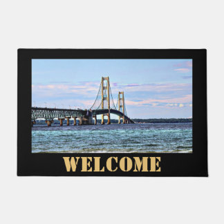 Felpudo Mackinac Bridge Welcome Door Mat