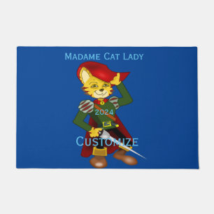 Felpudo Madame Cat Lady 2024 para el presidente Thunder_Co