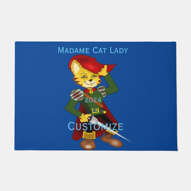 Felpudo Madame Cat Lady 2024 para el presidente Thunder_Co (Anverso)