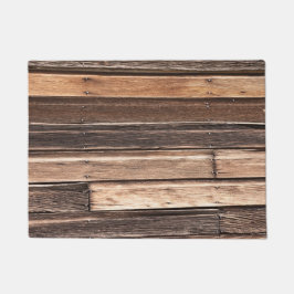 Felpudo Madera aletargada horizontal en muchos tonos marro