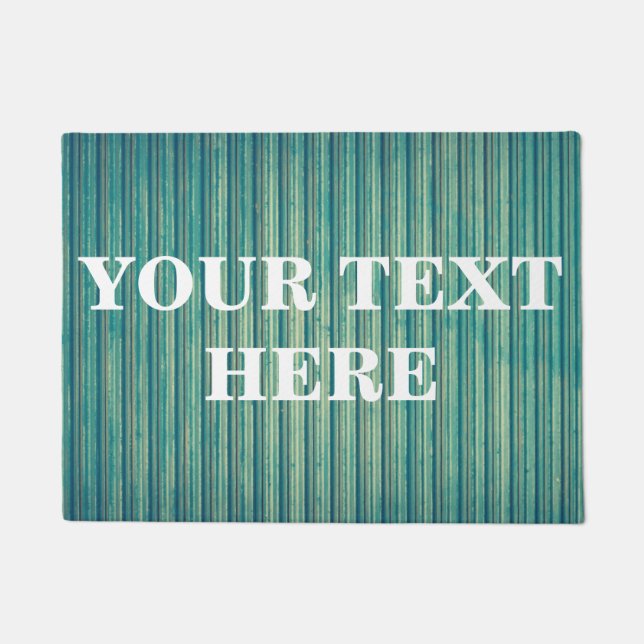 Felpudo Madera de bambú gris personalizada (Anverso)