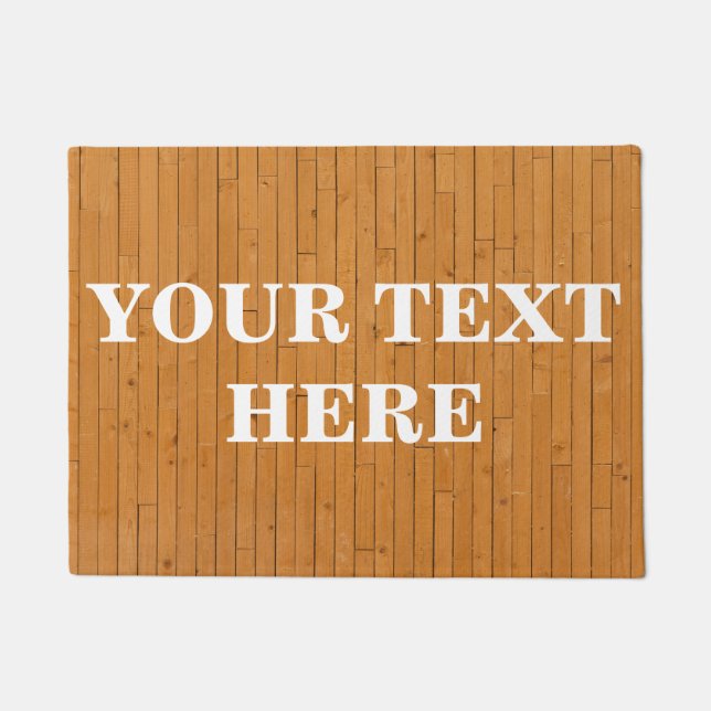Felpudo Madera de bambú personalizada (Anverso)