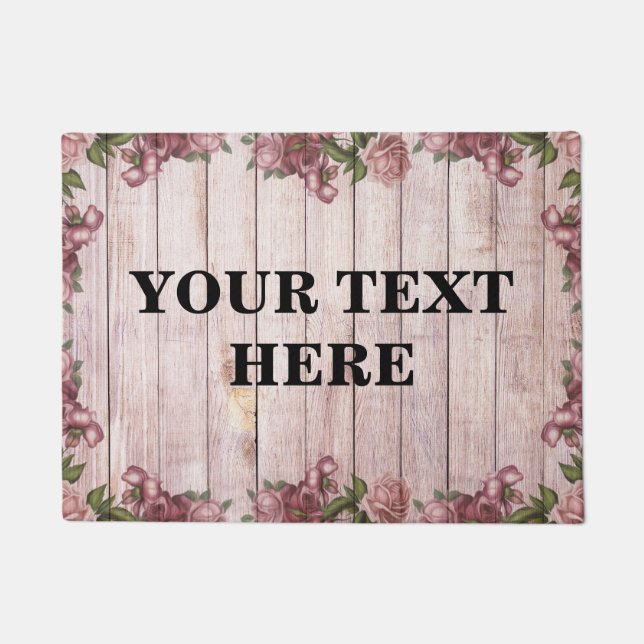 Felpudo Madera de bambú personalizada (Anverso)