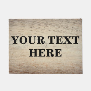 Felpudo Madera Gris de Bambú Personalizada