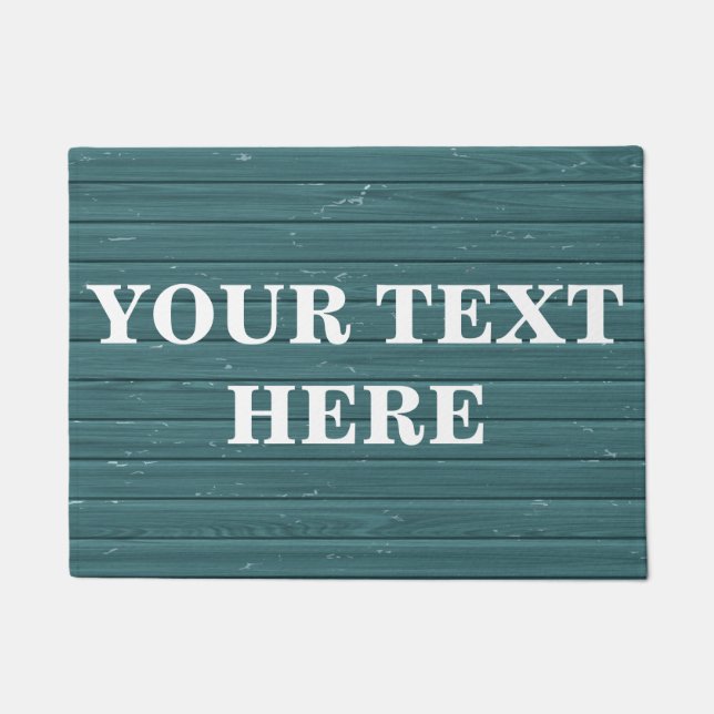 Felpudo Madera Gris de Bambú Personalizada (Anverso)