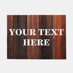 Felpudo Madera Gris de Bambú Personalizada