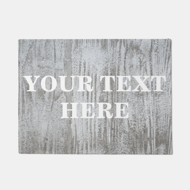 Felpudo Madera gris de bambú personalizada (Anverso)