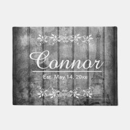 Felpudo Madera gris estilo París