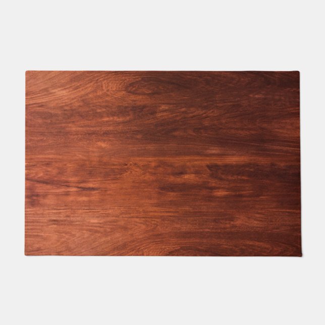 Felpudo madera marrón abstracta (Anverso)