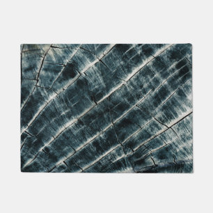 Felpudo Madera pintada de azul