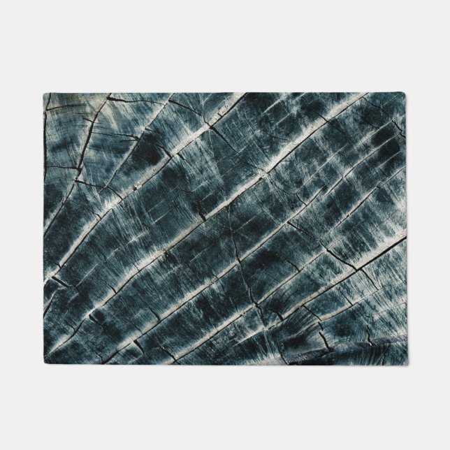 Felpudo Madera pintada de azul (Anverso)