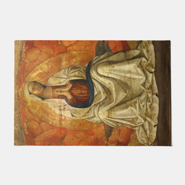 Felpudo Madonna in Gloria (Virgin Mary Enthroned) (Anverso)